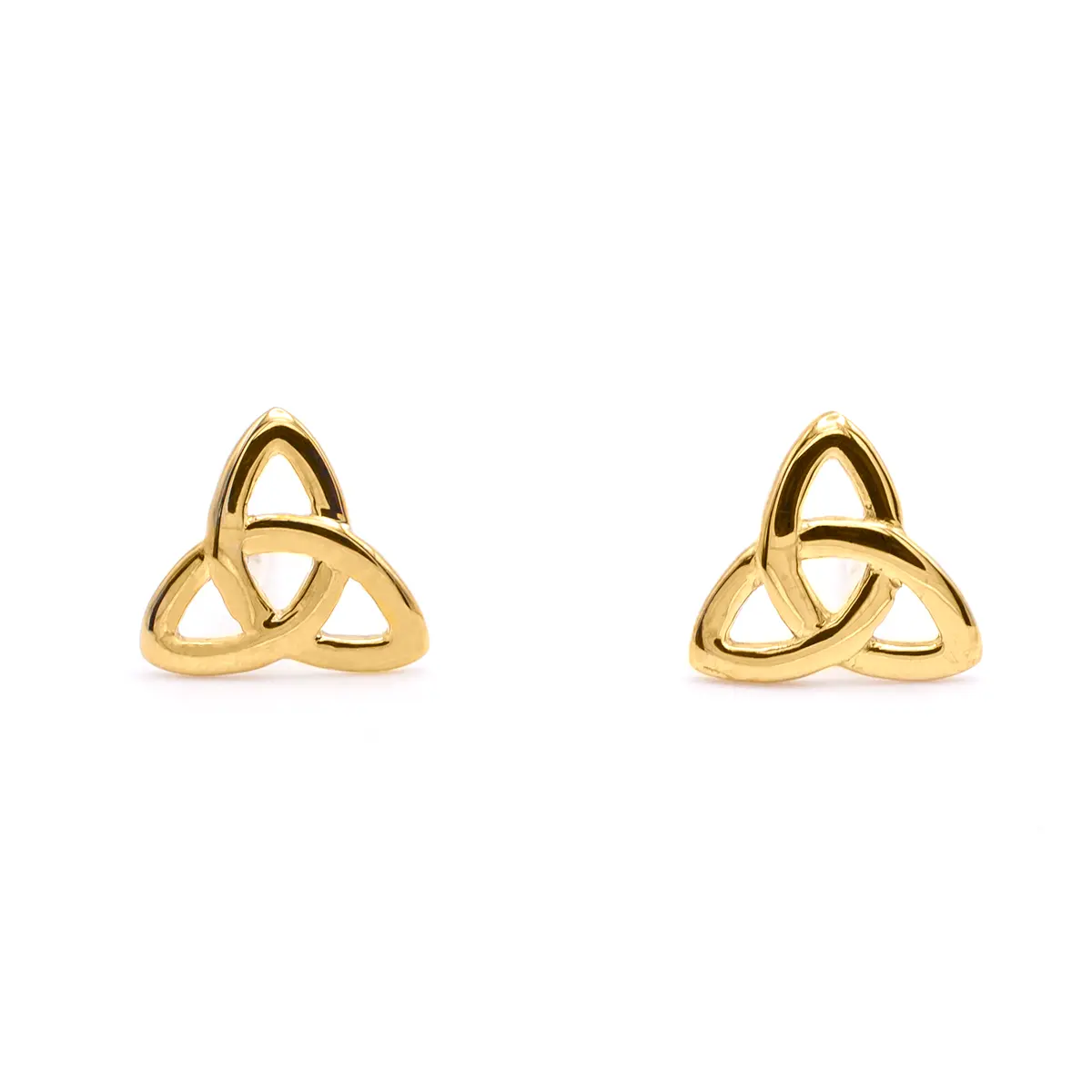 9k Gold Trinity Knot Stud Earrings 1...