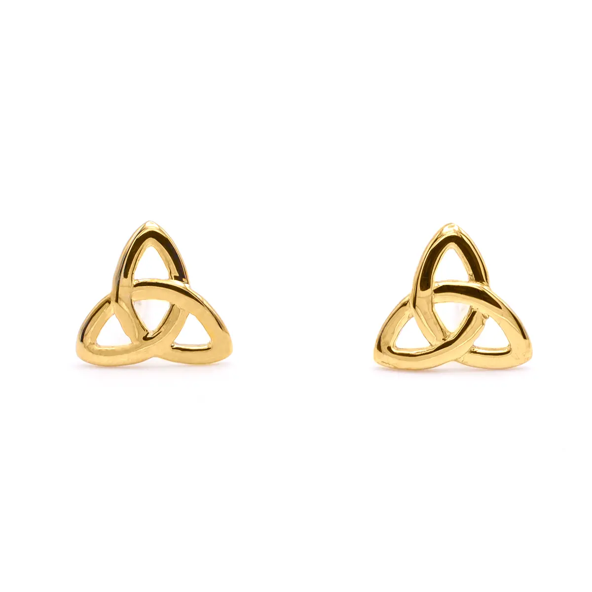 9k Gold Celtic Trinity Knot Small Stud Earrings...