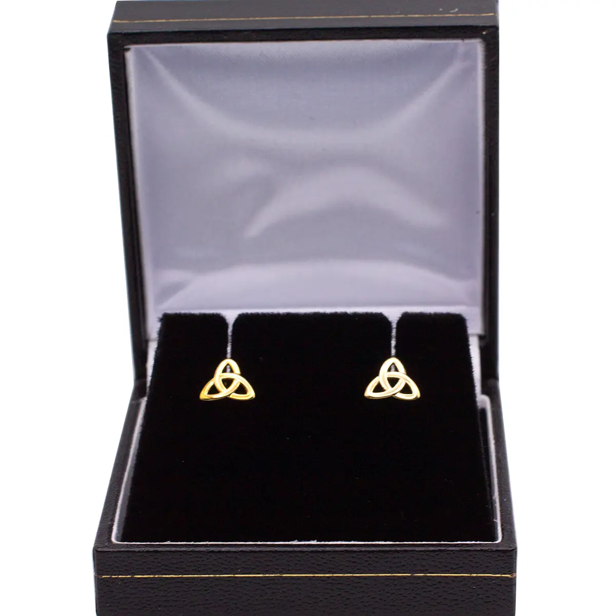 9k Gold Trinity Knot Stud Earrings 4...