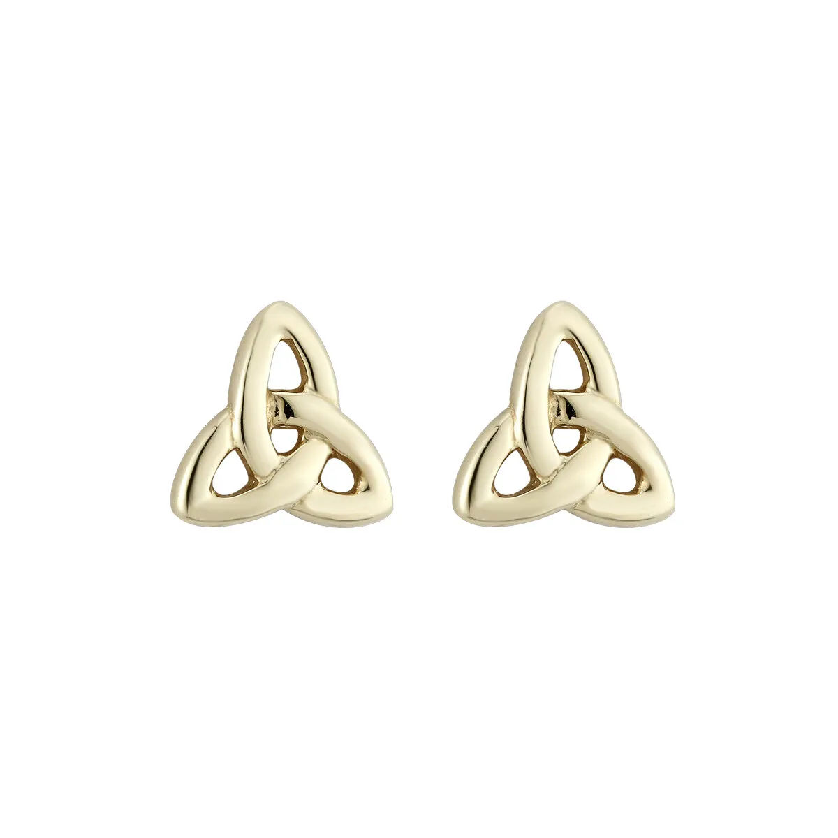 Petite Trinity Knot Stud Earrings in 14k Gold...