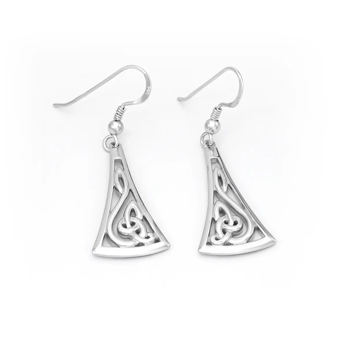 Silver Long Celtic Earrings 1...