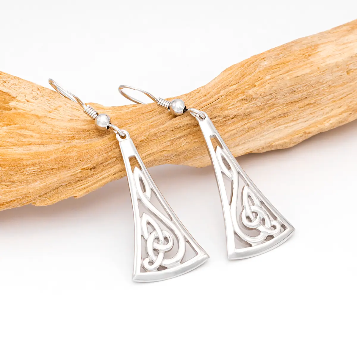 Silver Long Celtic Earrings 5...