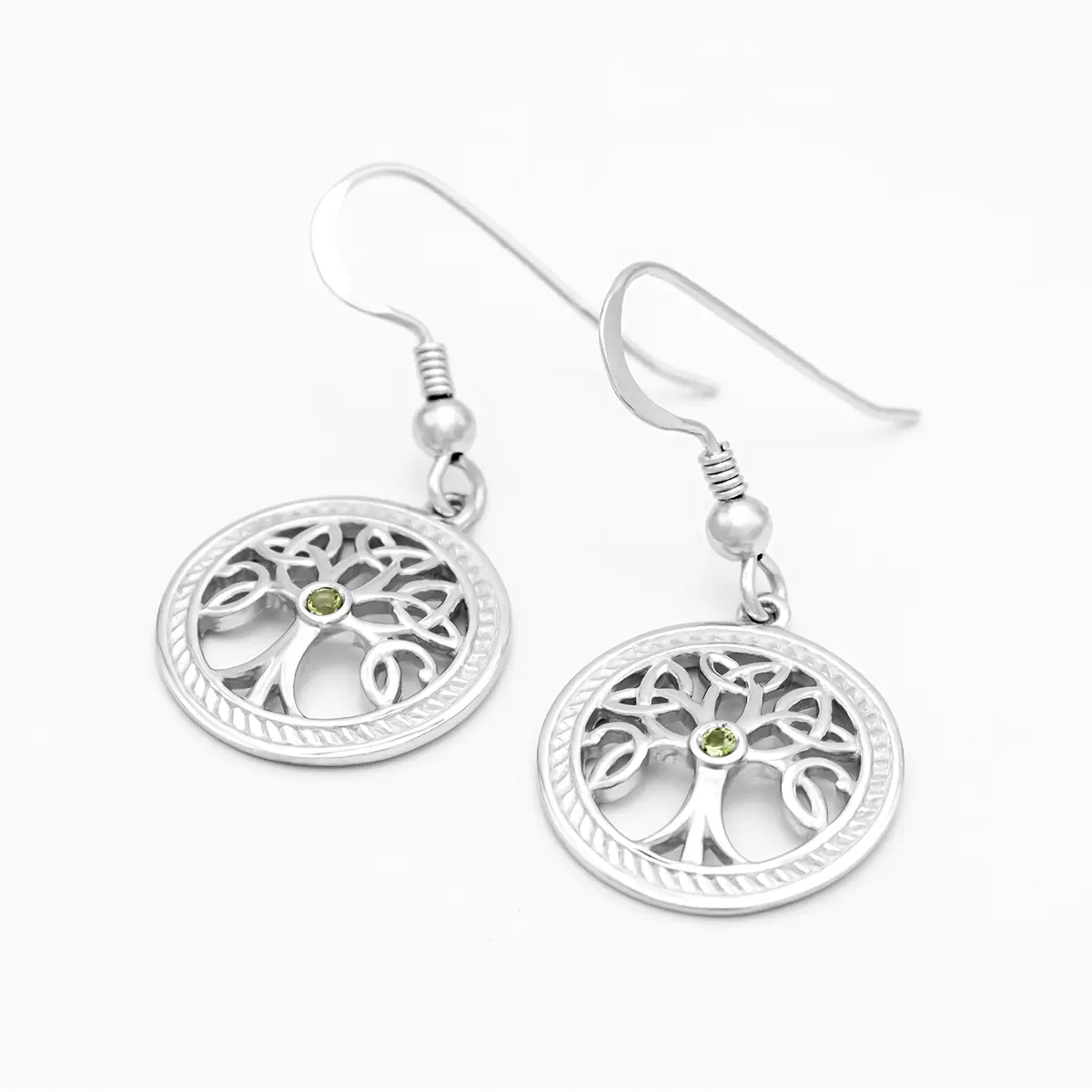 Silver Tree Of Life Drop Earrings 1...