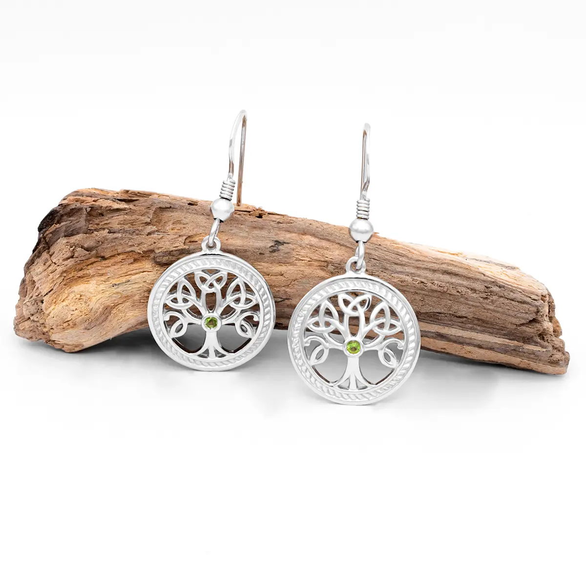 Silver Tree Of Life Drop Earrings 3...
