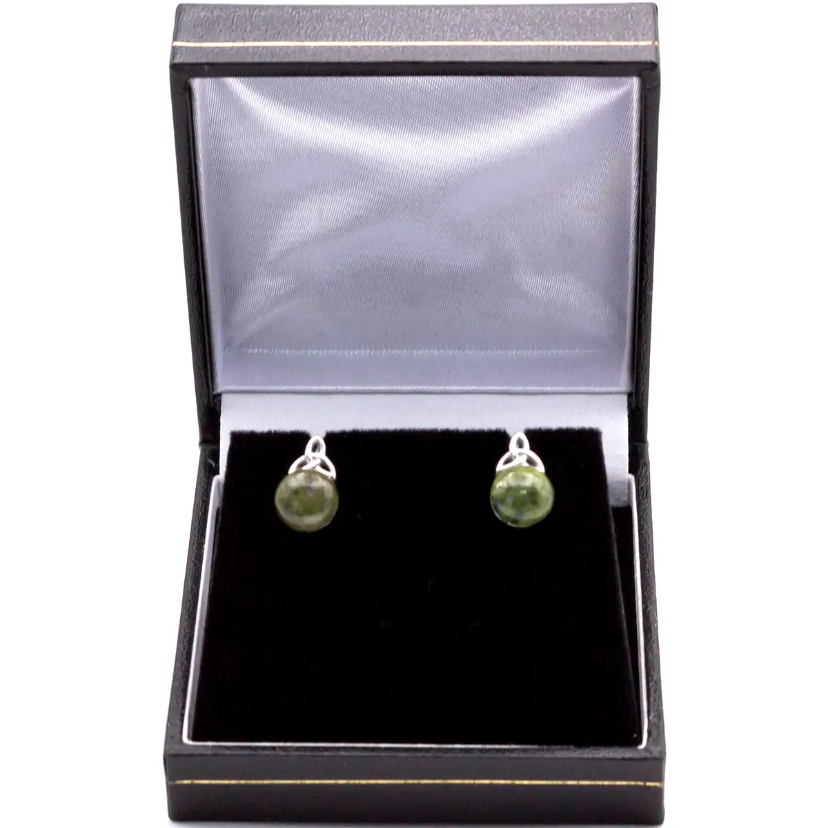 Connemara Marble Silver Trinity Knot Earrings 7...