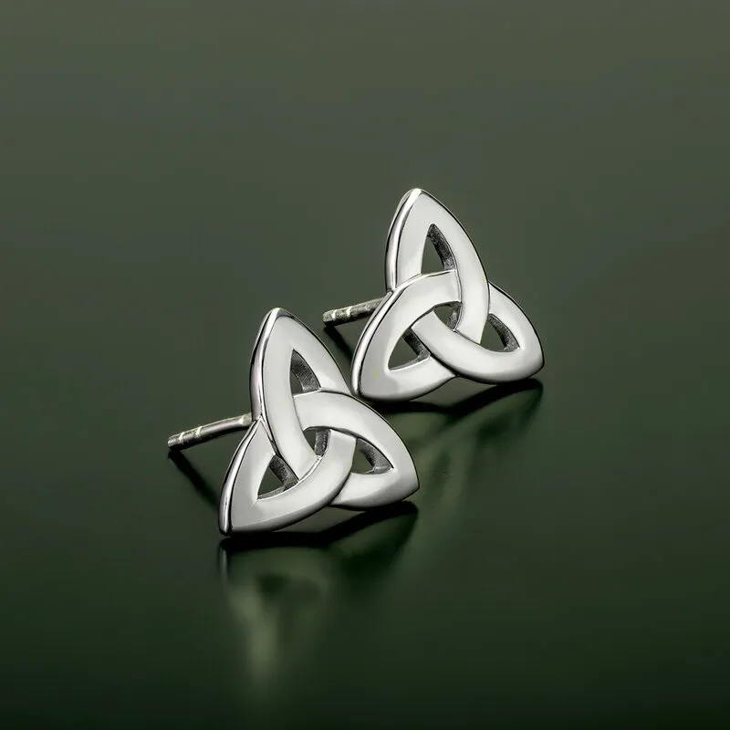 Sterling Silver Trinity Knot Stud Earrings1...