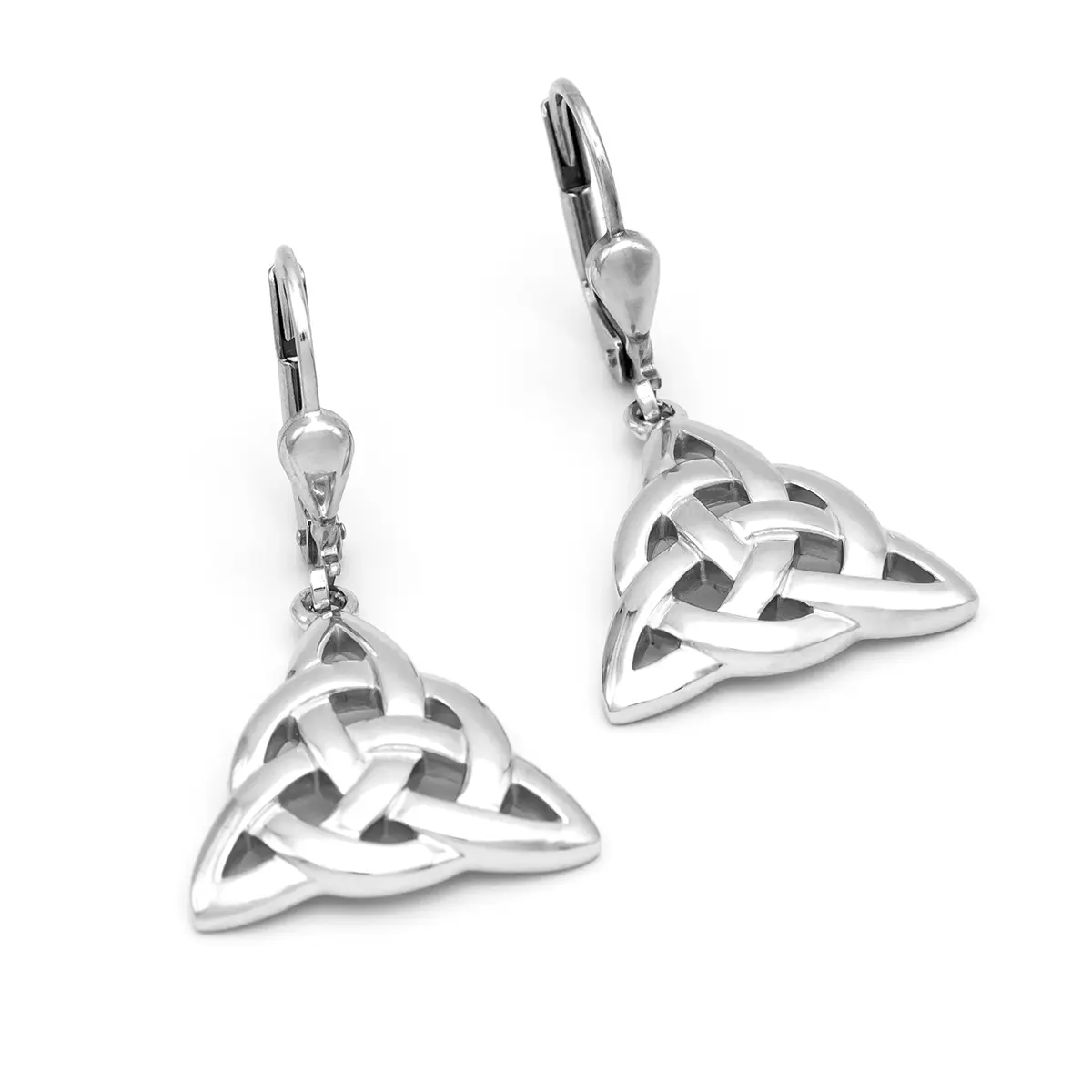 Silver Trinity Knot Drop Earrings 1...