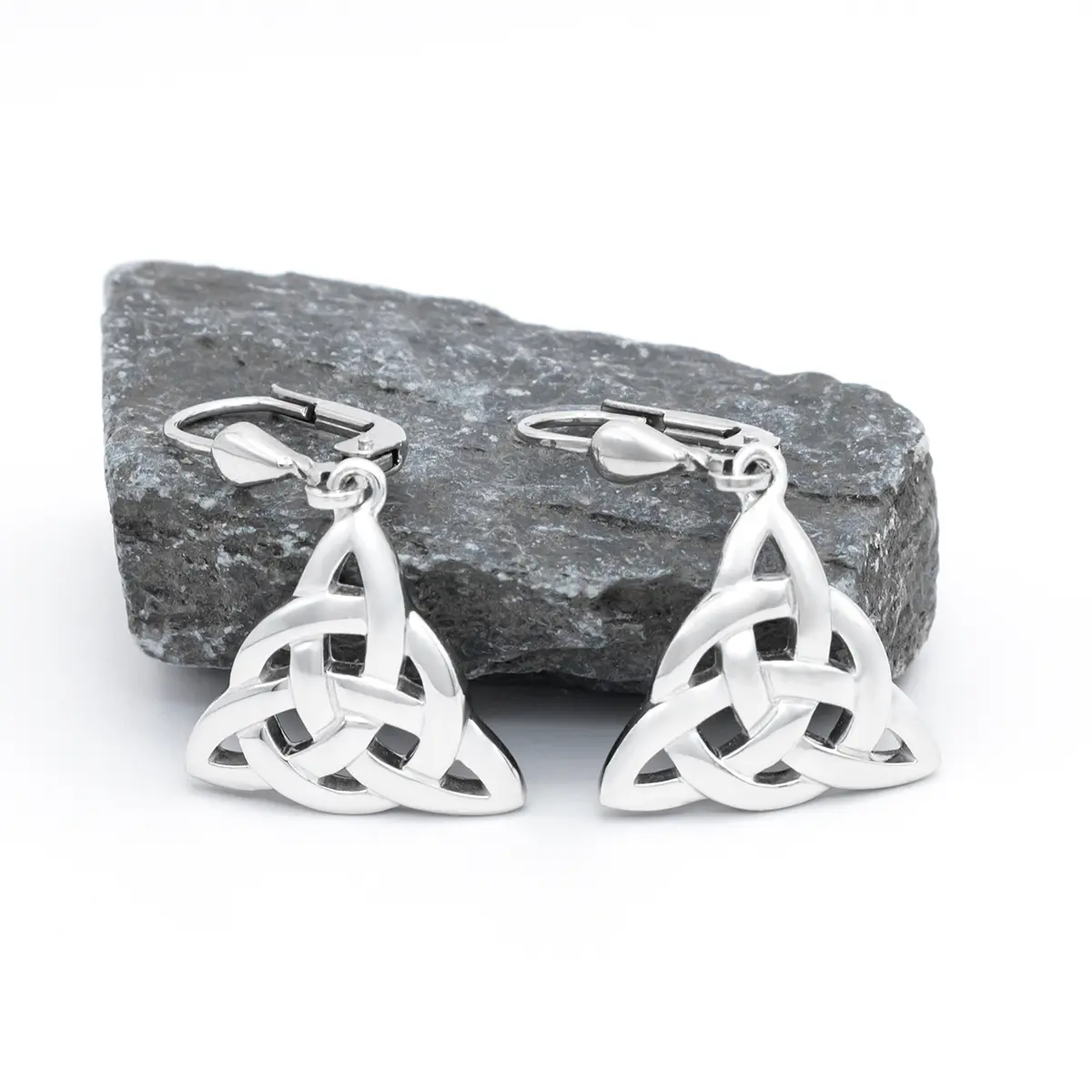 Silver Trinity Knot Drop Earrings 2...