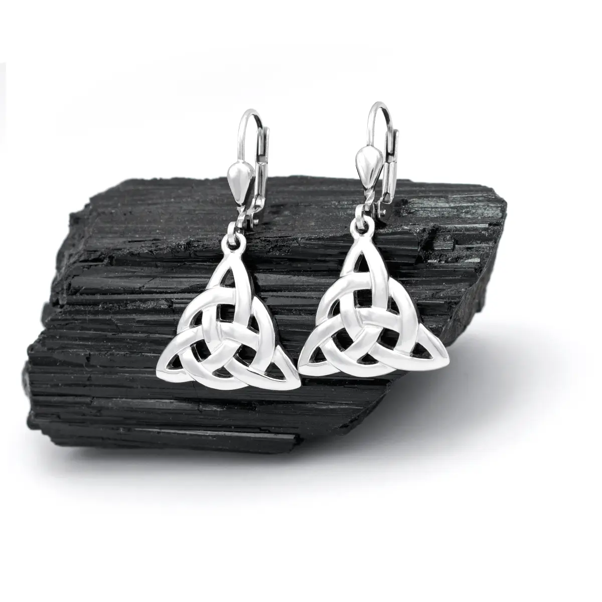 Silver Trinity Knot Drop Earrings 4...