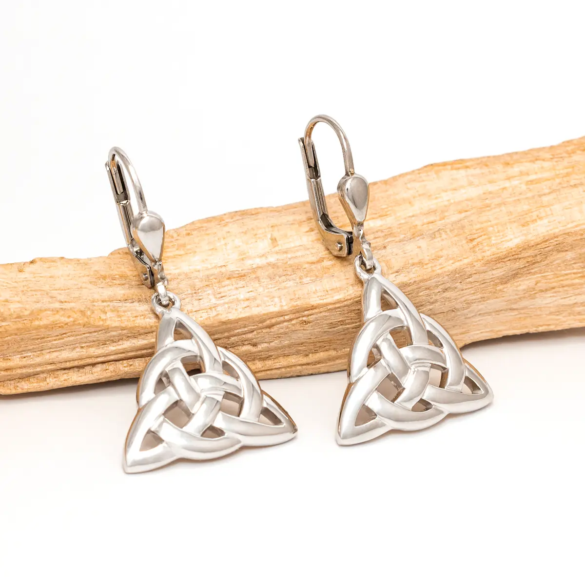 Silver Trinity Knot Drop Earrings 5...