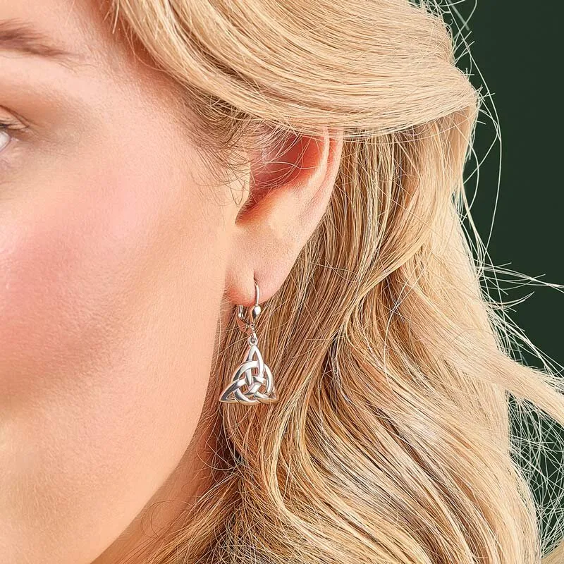 Sterling Silver Celtic Knot Drop Earrings1