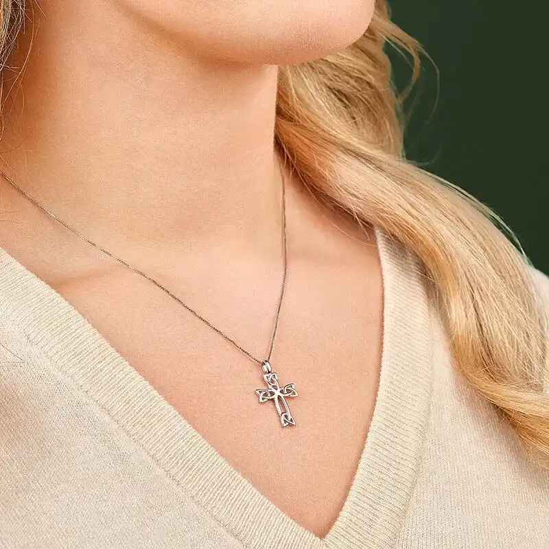 Sterling Silver Celtic Cross Pendant S1...