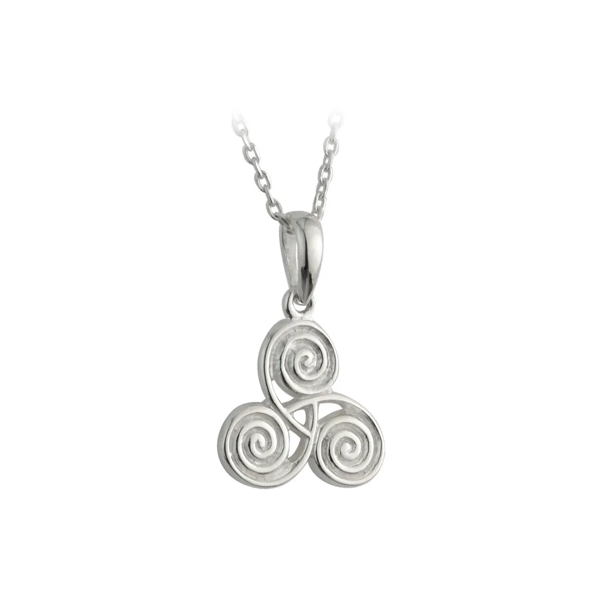Silver Small Celtic Spiral Pendant