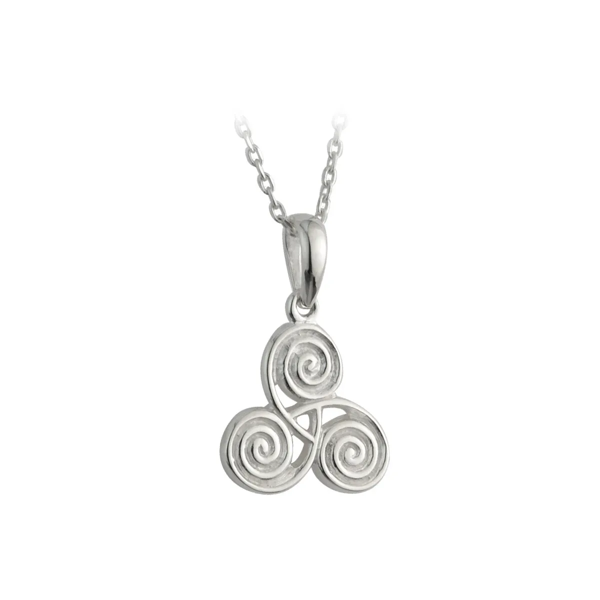 Silver Celtic Triple Spiral Pendant...