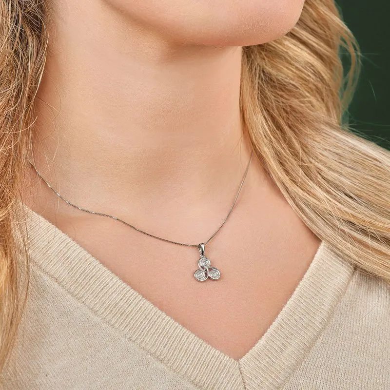 Sterling Silver Small Celtic Spiral Pendant1