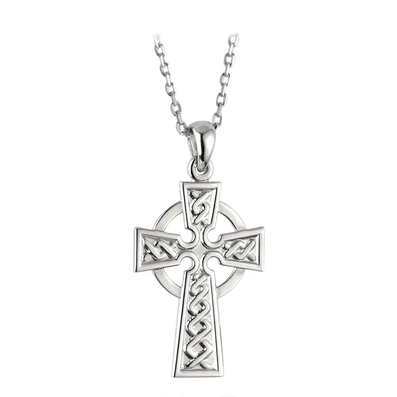 Sterling Silver Celtic Cross Necklace0