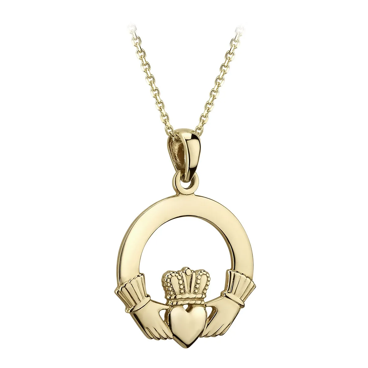 Pearl and Diamond Claddagh Pendant – RicksonJewelry