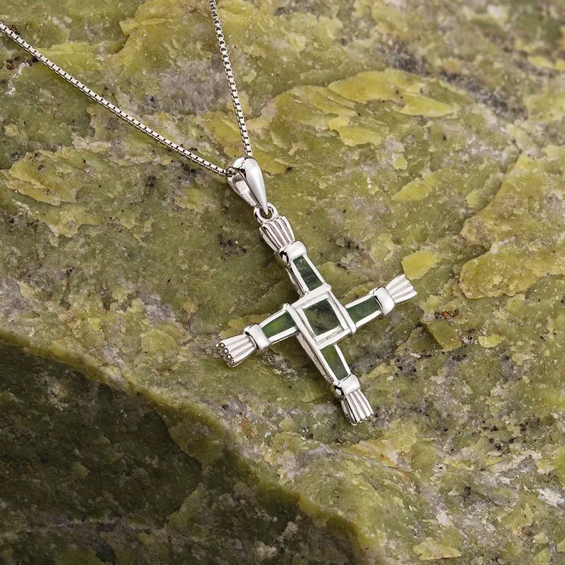 Gold Over Sterling Silver St. Brigid Cross | HMH Religious