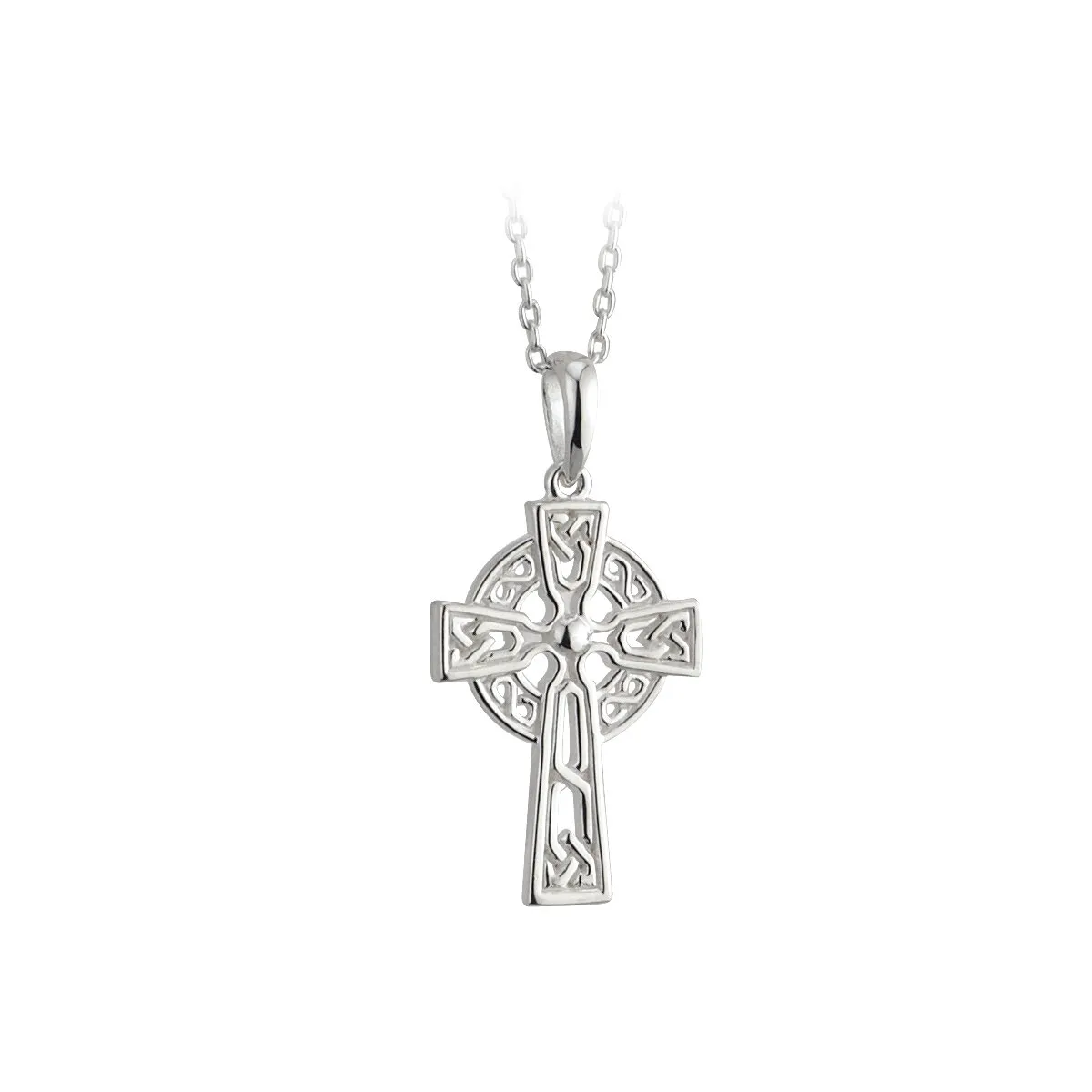 Filigree Celtic Cross Pendant in Sterling Silver...