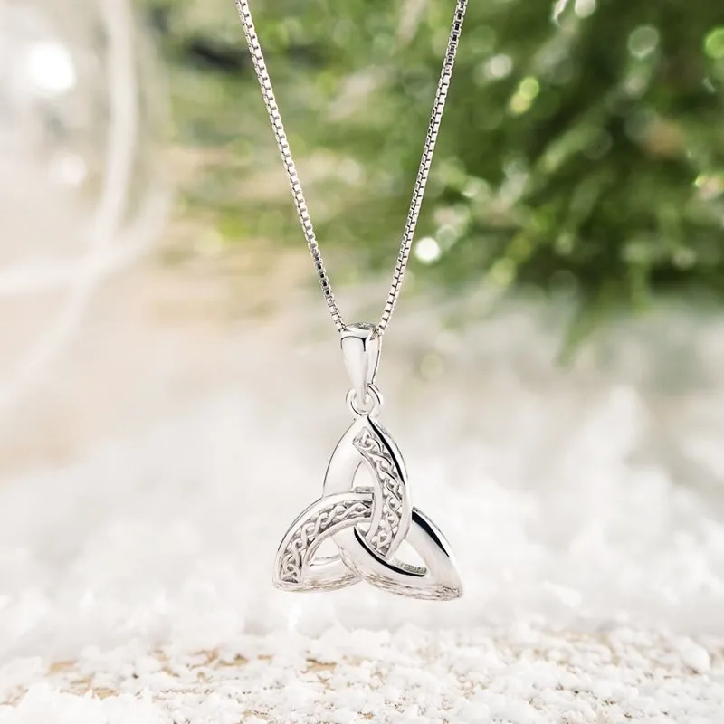 Sterling Silver Irish Jewelry Celtic Dara Knot Pendant Necklace | Shop In  Ireland