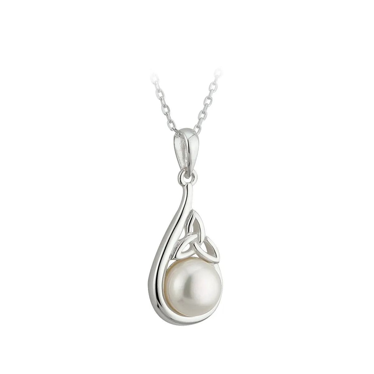 Freshwater Pearl Trinity Knot Pendant...