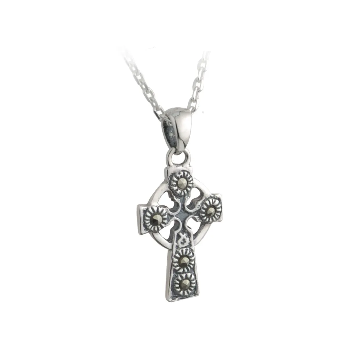 Sterling Silver Small Celtic Cross Pendant0...