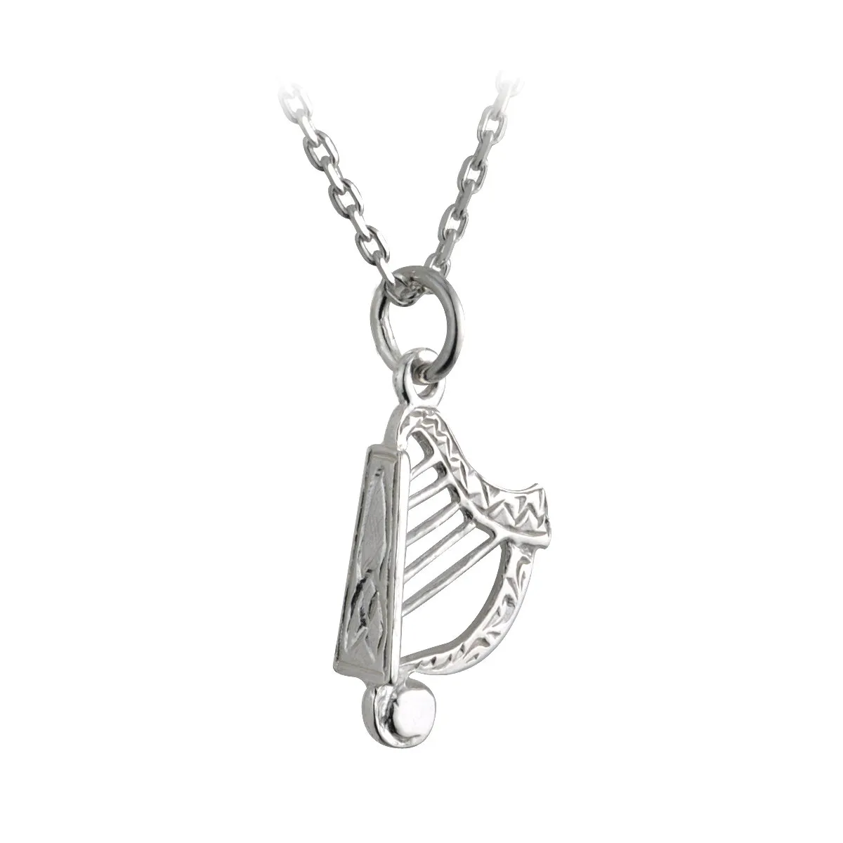 Sterling Silver Harp Necklace...