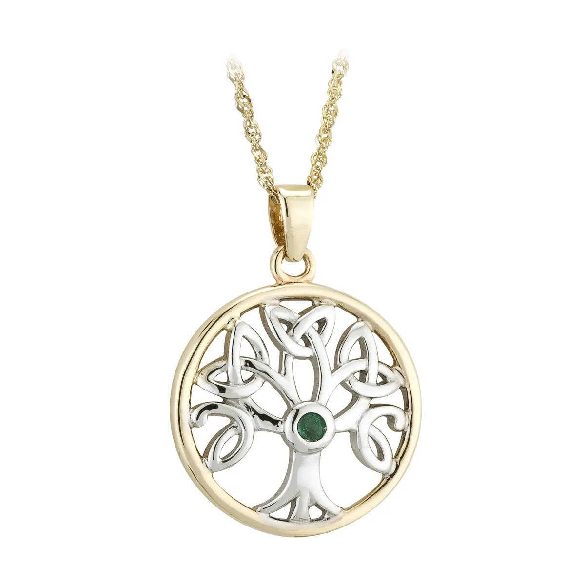 14k Gold Tree Of Life Pendant 0...