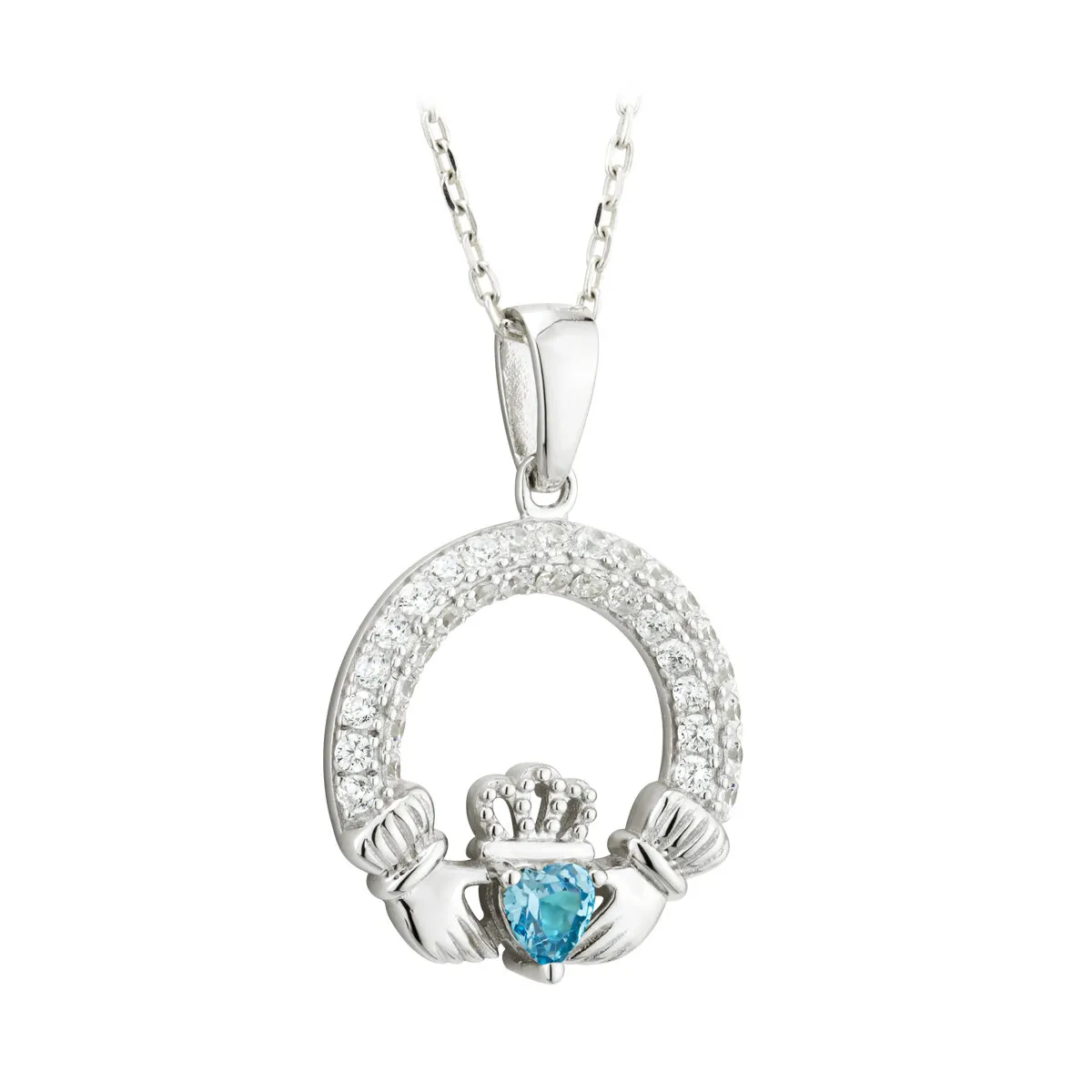 March Birthstone Necklace S0