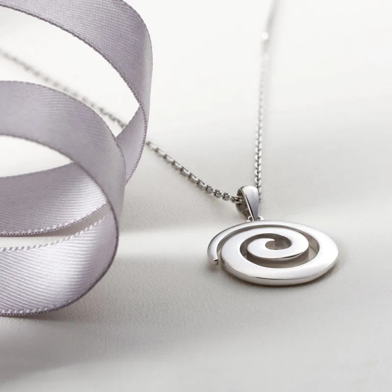 Sterling Silver Spiral Pendant2...