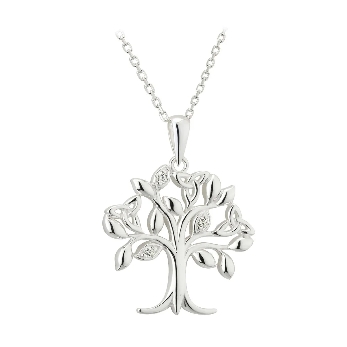 Ladies Silver Celtic Tree Of Life Necklace...