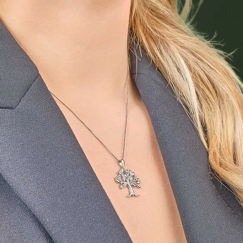 Sterling Silver Celtic Tree Of Life Necklace1