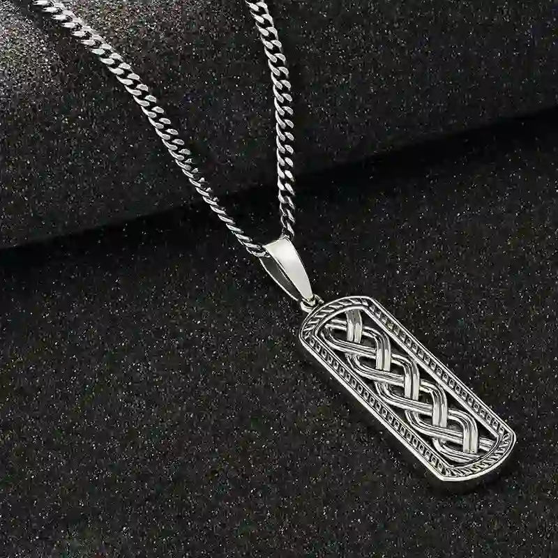 Sterling Silver Celtic Ingot Pendant 1...