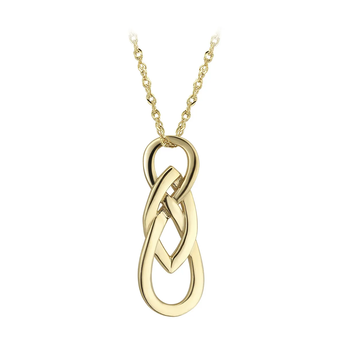 9k Gold Celtic Twist Pendant0