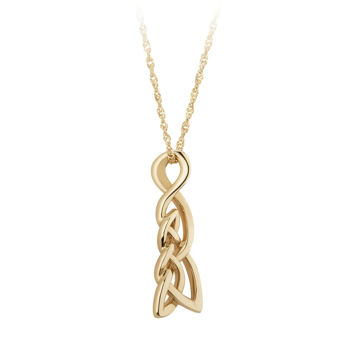 9k Gold Celtic Knot Necklace...