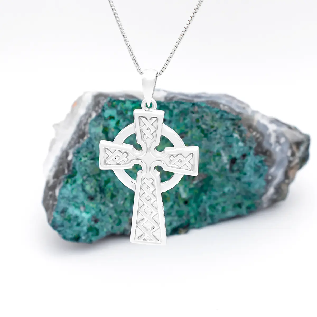 Sterling Silver Celtic Cross Pendant 2...