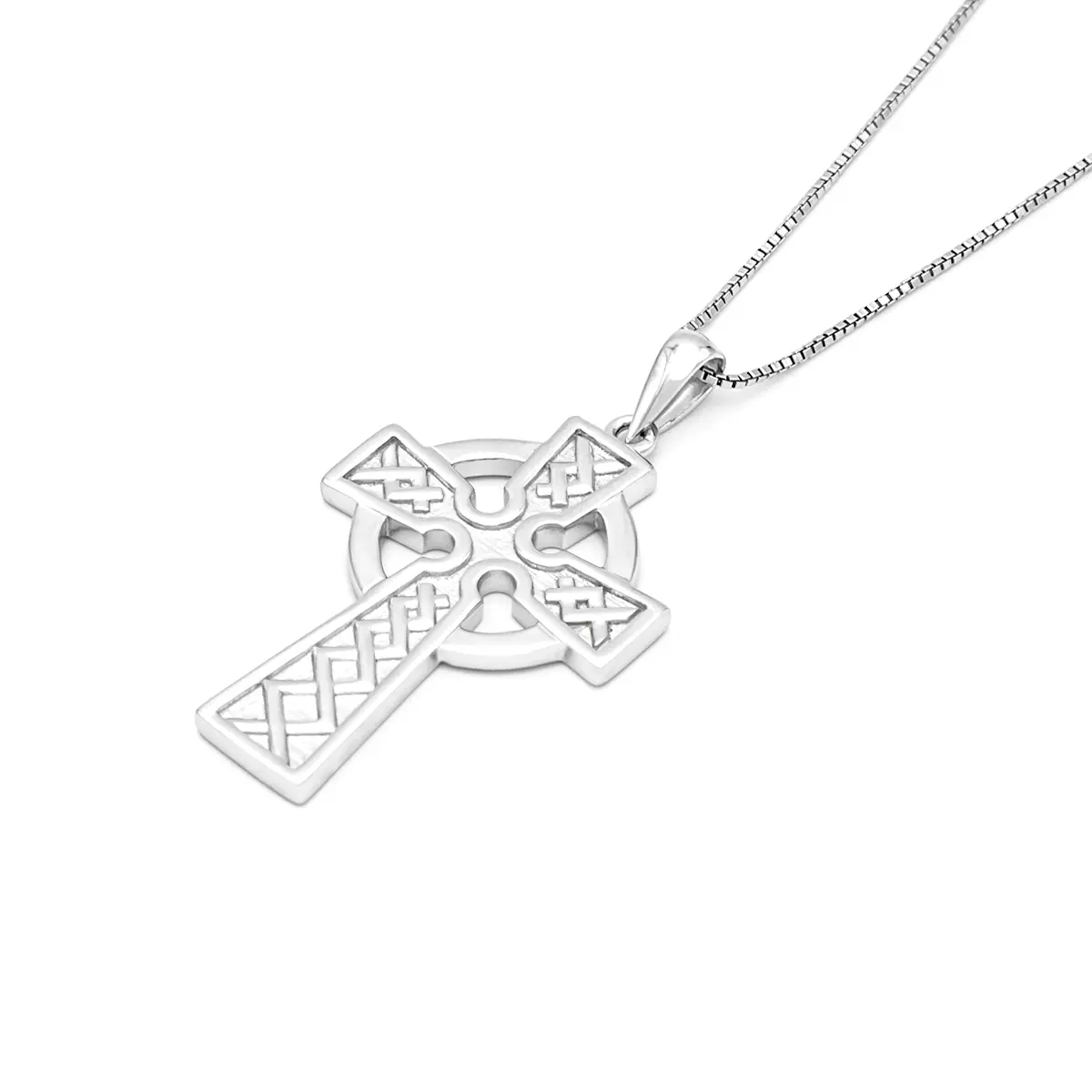 Sterling Silver Celtic Cross Pendant 5...