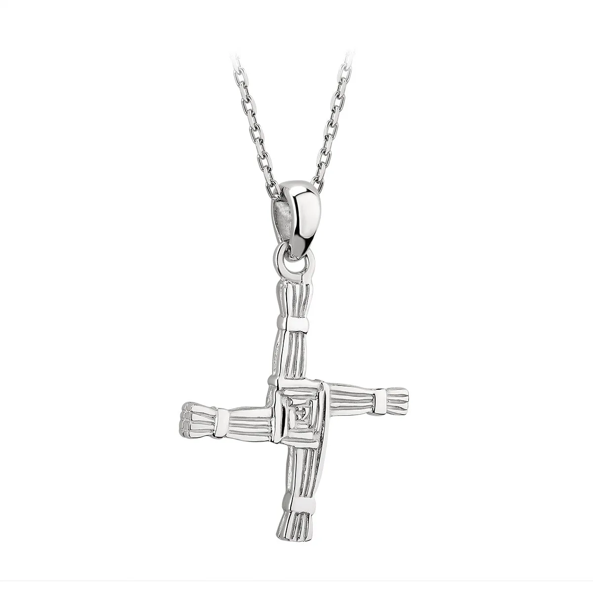 Sterling Silver St Brigid Cross Pendant 0
