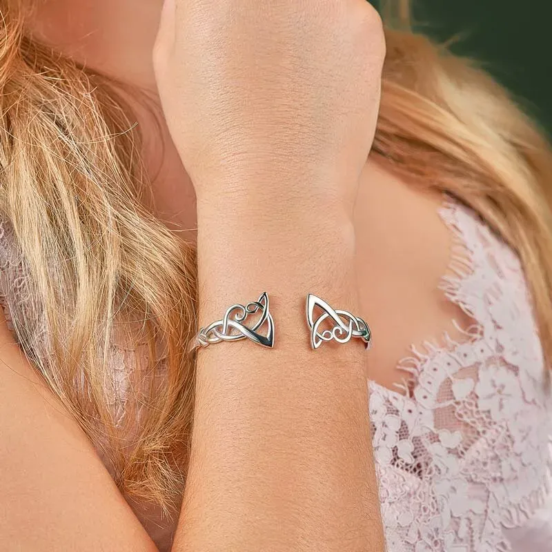 Silver Celtic Torc Bangle Photo 2 