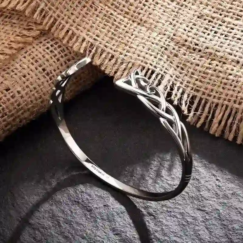 Sterling Silver Torc Bangle1...