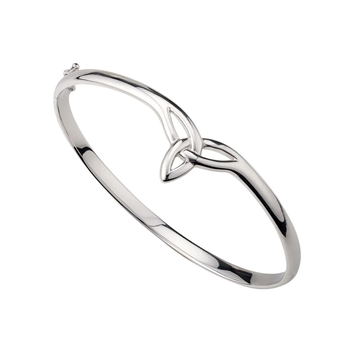 Sterling Silver Trinity Knot Bangle0
