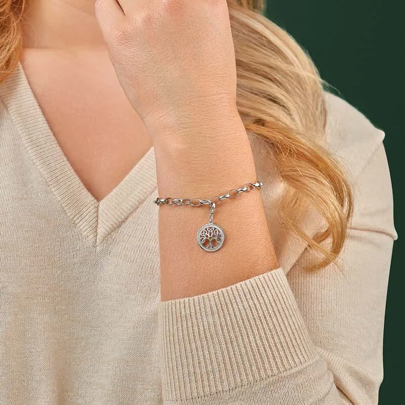 Sterling Silver Tree Of Life Charm Bracelet1
