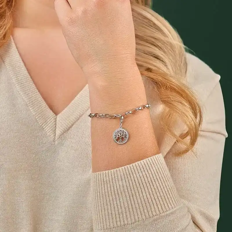 1 Ijc Sterling Silver Tree Of Life Charm Bracelet1...