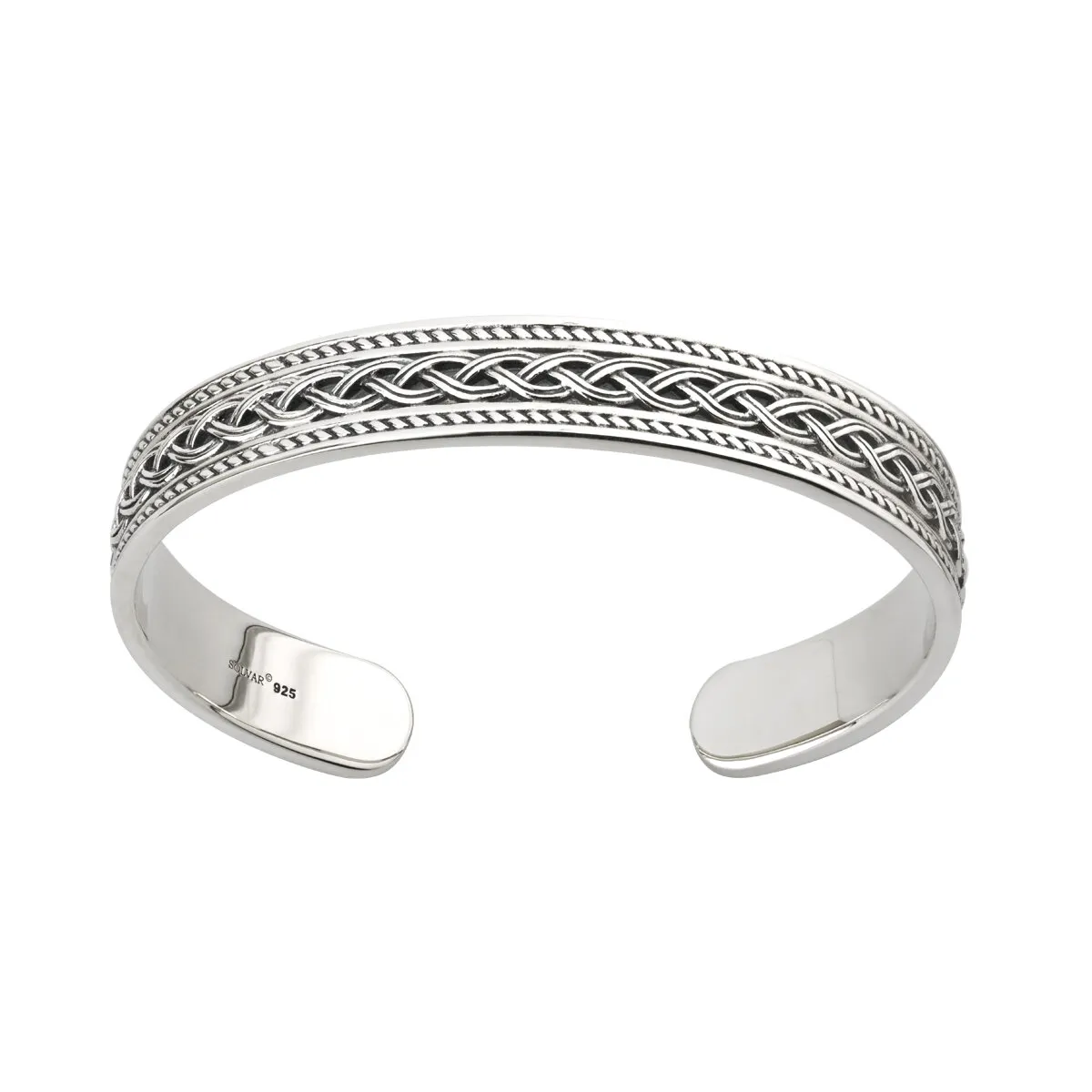 Gents Sterling Silver Celtic Knot Bangle