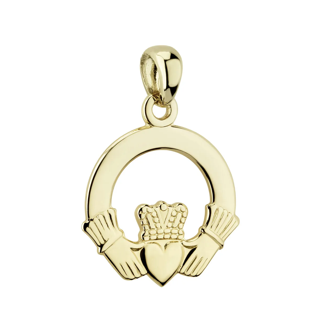 14k Gold Claddagh Charm0...