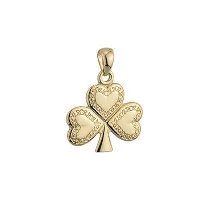 9k Gold Shamrock Small Charm...