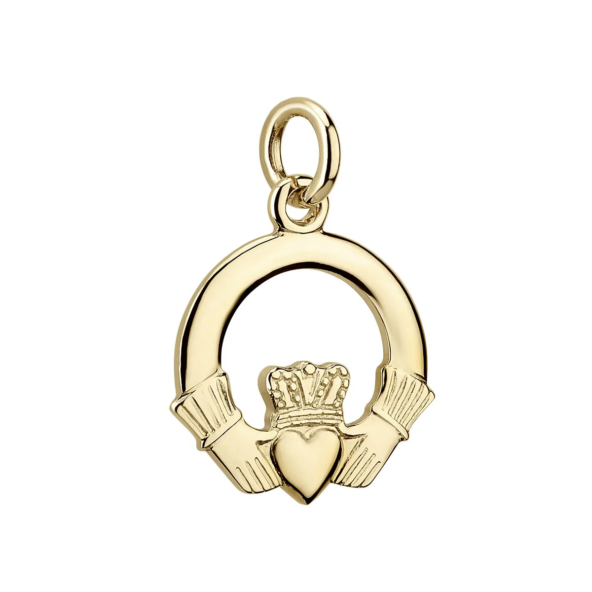 14k Gold Claddagh Charm...