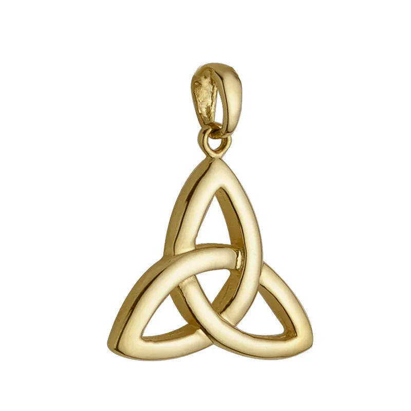 14k Gold Large Trinity Knot Charm0