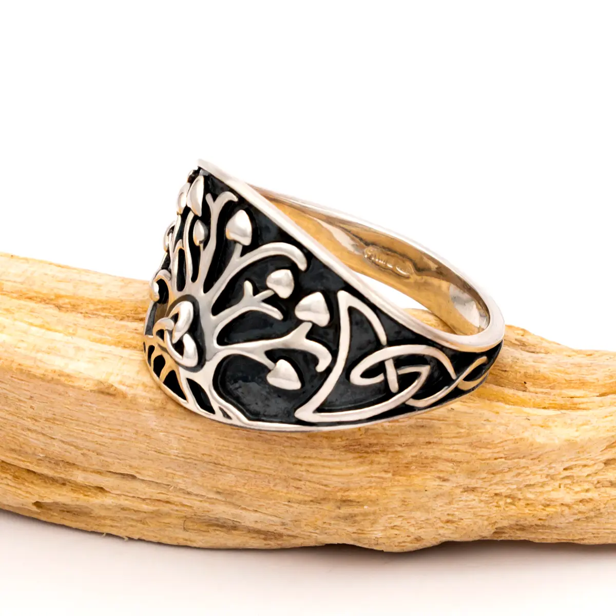 Tree Of Life Silver Ring 3...