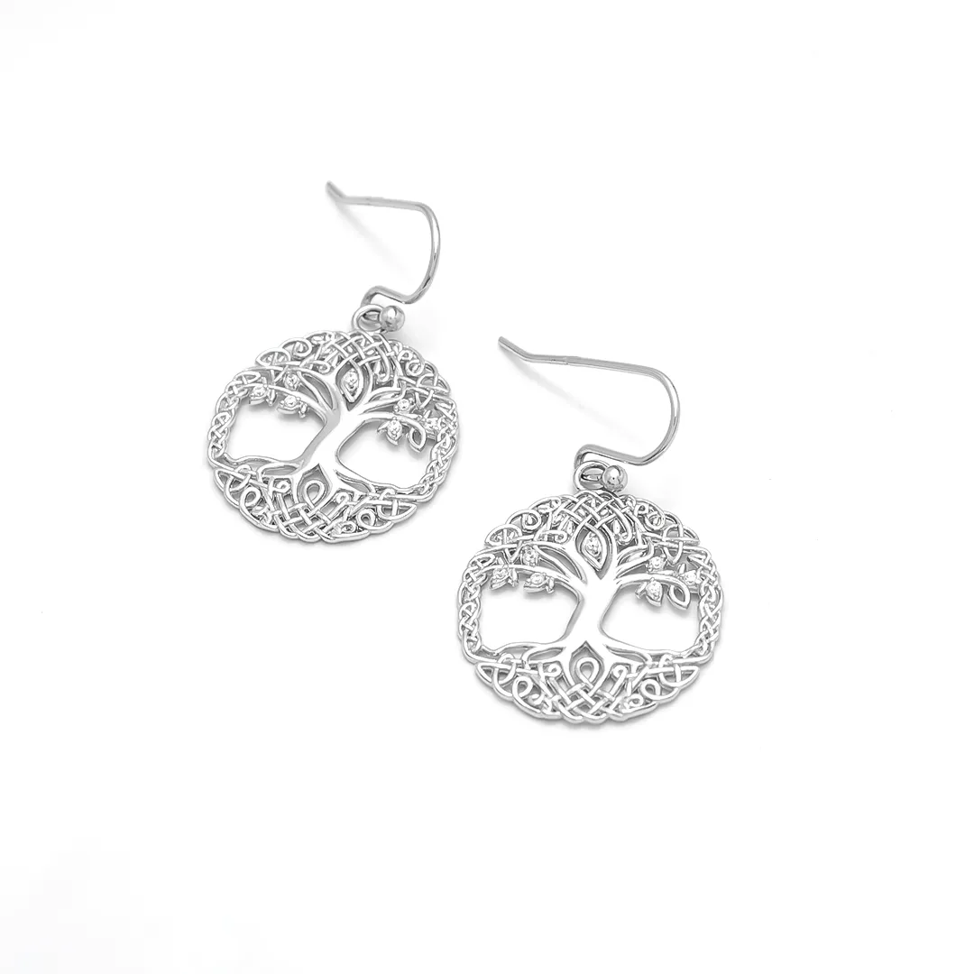 Sterling Silver Tree Of Life Earring 1...